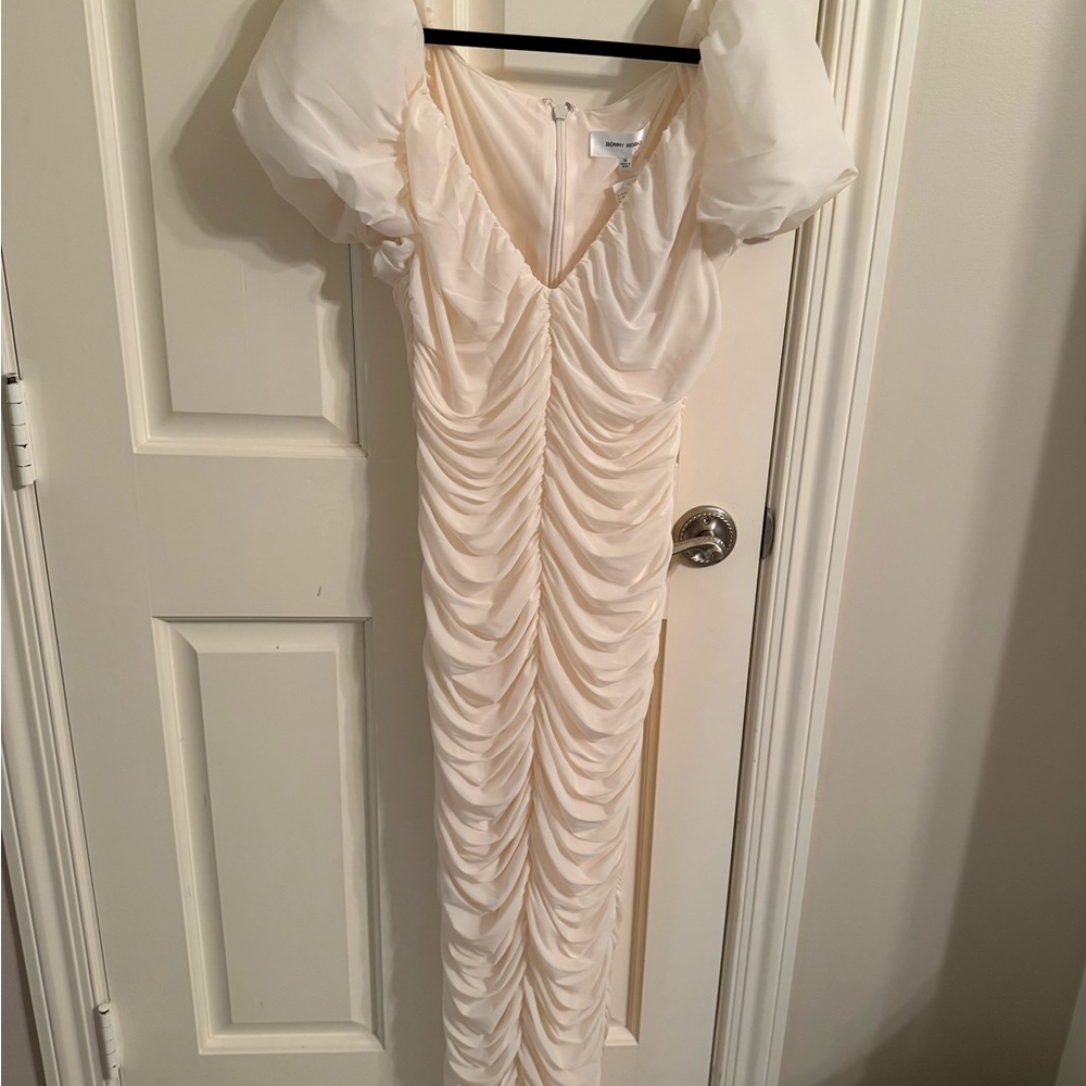 NWT Ronny Kobo Collection Cream Maxi Dress - Size XL - Picture 4 of 6